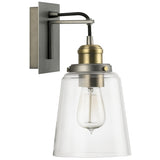 Capital Lighting 3711GA135 Fallon 1 Bulb Wall Sconce - Graphite With Aged Brass