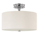 Capital Lighting 3874PN496 Studio Semi Flush Mount Ceiling Light - Polished Nickel