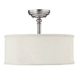 Capital Lighting 3923MN480 Loft Semi Flush Mount Ceiling Light - Matte Nickel