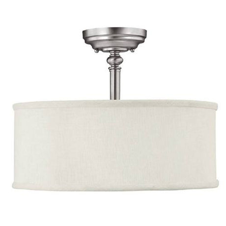 Capital Lighting 3923MN480 Loft Semi Flush Mount Ceiling Light - Matte Nickel