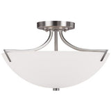 Capital Lighting 4037BN Stanton Semi Flush Mount Ceiling Light - Brushed Nickel