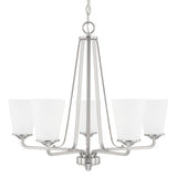 Capital Lighting 414151BN331 Braylon Mid Sized Chandelier - Brushed Nickel