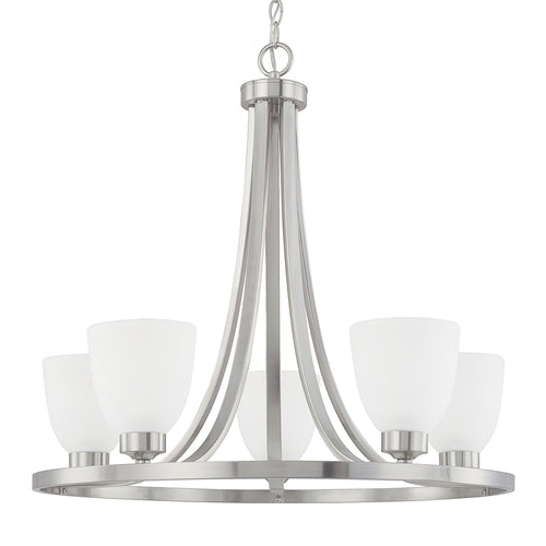 Capital Lighting 414351BN333 Jameson Mid Sized Chandelier - Brushed Nickel