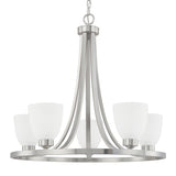 Capital Lighting 414351BN333 Jameson Mid Sized Chandelier - Brushed Nickel