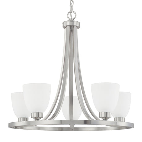 Capital Lighting 414351BN333 Jameson Mid Sized Chandelier - Brushed Nickel