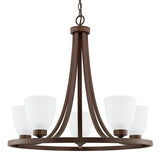 Capital Lighting 414351BZ333 Jameson Mid Sized Chandelier - Bronze