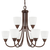 Capital Lighting 415191BZ337 Trenton Mid Sized Chandelier - Bronze