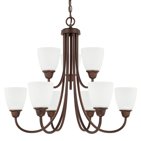 Capital Lighting 415191BZ337 Trenton Mid Sized Chandelier - Bronze