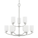 Capital Lighting 415291BN338 Dixon Mid Sized Chandelier - Brushed Nickel