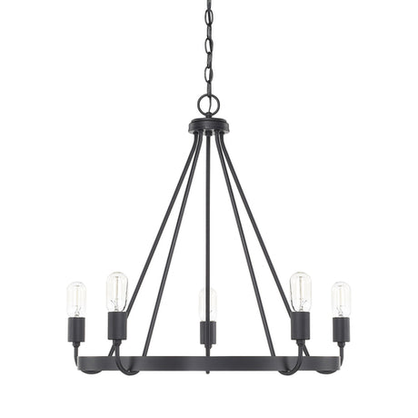 Capital Lighting 420061MB Mid Sized Chandelier - Matte Black