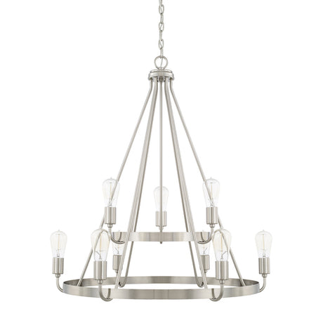 Capital Lighting 420091BN HomePlace Mid Sized Chandelier - Brushed Nickel