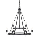 Capital Lighting 420091MB HomePlace Mid Sized Chandelier - Matte Black