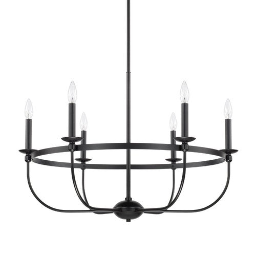 Capital Lighting 425161MB Rylann Mid Sized Chandelier - Matte Black