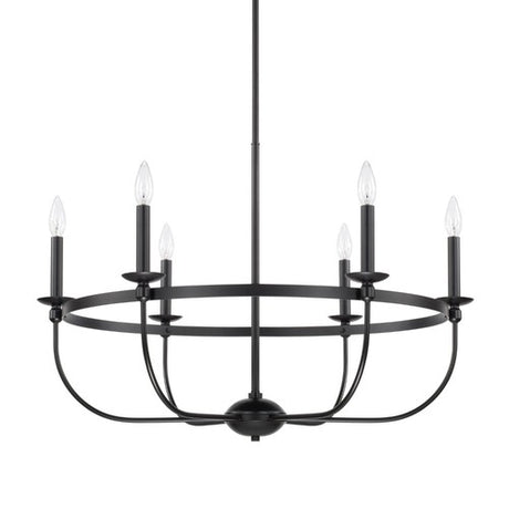 Capital Lighting 425161MB Rylann Mid Sized Chandelier - Matte Black
