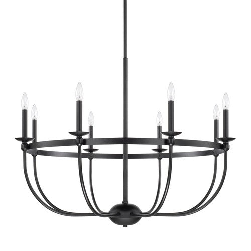 Capital Lighting 425181MB Rylann Large Foyer Chandelier - Matte Black