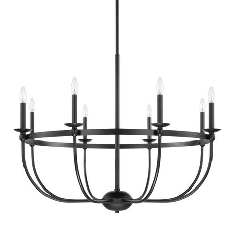 Capital Lighting 425181MB Rylann Large Foyer Chandelier - Matte Black