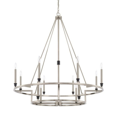Capital Lighting 425201BT Tux Large Foyer Chandelier - Black Tie