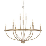 Capital Lighting 428501AD Greyson Large Foyer Chandelier - Aged Brass