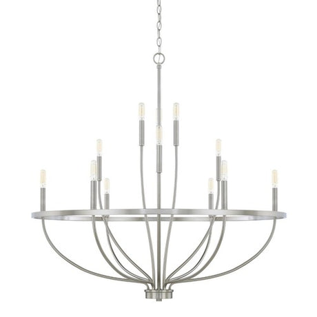 Capital Lighting 428501BN Greyson Large Foyer Chandelier - Brushed Nickel