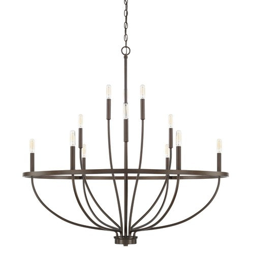 Capital Lighting 428501BZ Greyson Large Foyer Chandelier - Bronze