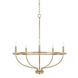 Capital Lighting 428551AD Greyson Mid Sized Chandelier - Aged Brass