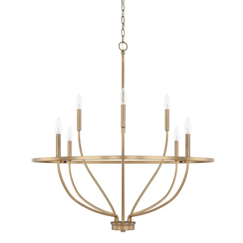 Capital Lighting 428581AD Greyson Mid Sized Chandelier - Aged Brass