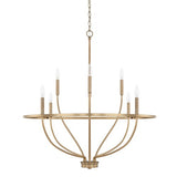 Capital Lighting 428581AD Greyson Mid Sized Chandelier - Aged Brass