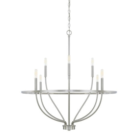 Capital Lighting 428581BN Greyson Mid Sized Chandelier - Brushed Nickel