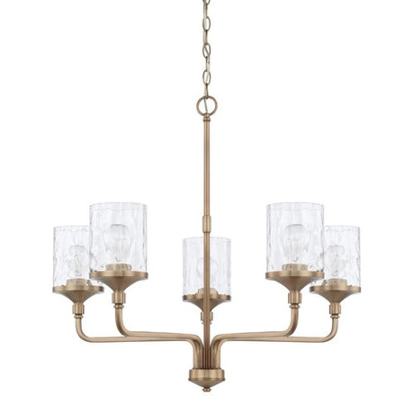 Capital Lighting 428851AD451 Colton Mid Sized Chandelier - Aged Brass