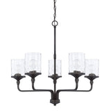 Capital Lighting 428851MB451 Colton Mid Sized Chandelier - Matte Black