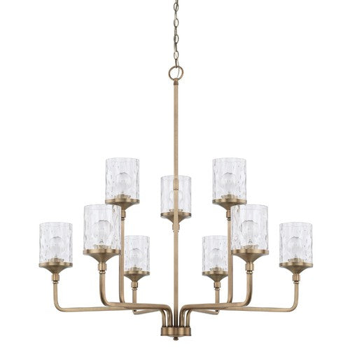 Capital Lighting 428891AD451 Colton Large Foyer Chandelier - Aged Brass