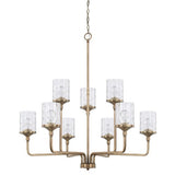 Capital Lighting 428891AD451 Colton Large Foyer Chandelier - Aged Brass