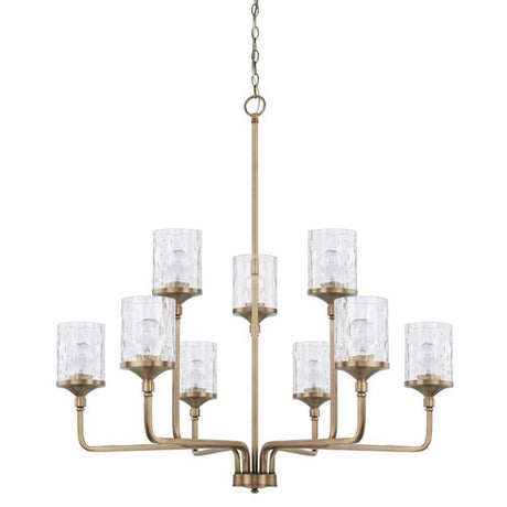 Capital Lighting 428891AD451 Colton Large Foyer Chandelier - Aged Brass