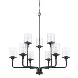 Capital Lighting 428891MB451 Colton Large Foyer Chandelier - Matte Black