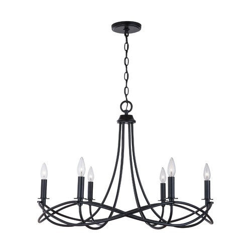 Capital Lighting 431661MB Sonnet Mid Sized Chandelier - Matte Black