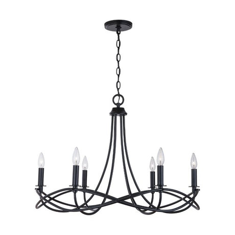Capital Lighting 431661MB Sonnet Mid Sized Chandelier - Matte Black