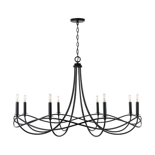 Capital Lighting 431681MB Sonnet Large Foyer Chandelier - Matte Black