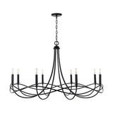 Capital Lighting 431681MB Sonnet Large Foyer Chandelier - Matte Black