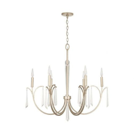 Capital Lighting 437061WG Gwyneth Mid Sized Chandelier - Winter Gold