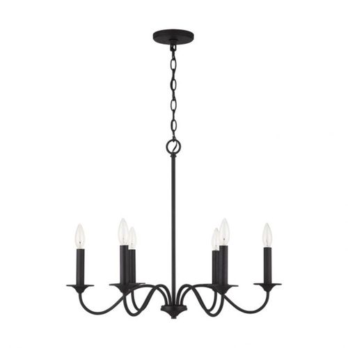 Capital Lighting 437261BI Vincent Mid Sized Chandelier - Black Iron