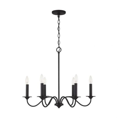 Capital Lighting 437261BI Vincent Mid Sized Chandelier - Black Iron