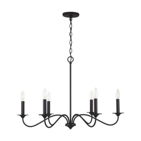 Capital Lighting 437262BI Vincent Mid Sized Chandelier - Black Iron