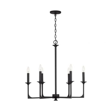 Capital Lighting 437361BI Clint Mid Sized Chandelier - Black Iron