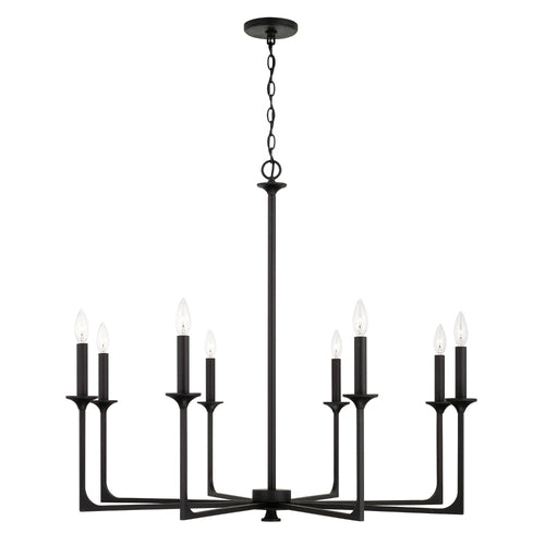Capital Lighting 437381BI Clint Large Foyer Chandelier - Black Iron