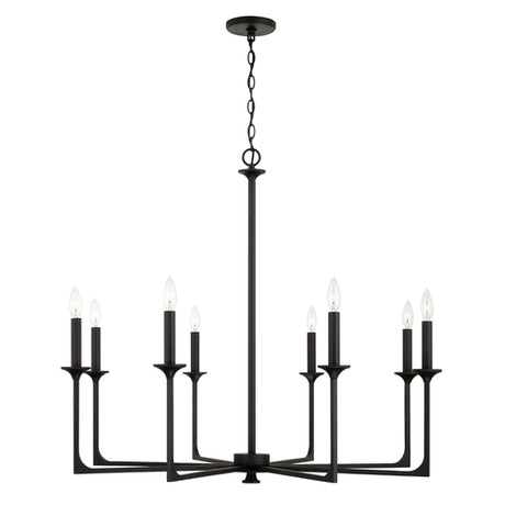 Capital Lighting 437381BI Clint Large Foyer Chandelier - Black Iron