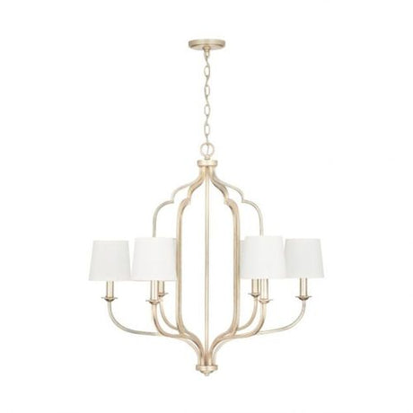 Capital Lighting 438761WG698 Ophelia Mid Sized Chandelier - Winter Gold