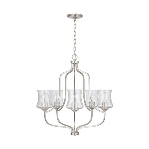 Capital Lighting 439251BN499 Reeves Mid Sized Chandelier - Brushed Nickel