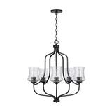 Capital Lighting 439251MB499 Reeves Mid Sized Chandelier - Matte Black