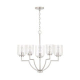 Capital Lighting 439351BN500 Carter Mid Sized Chandelier - Brushed Nickel