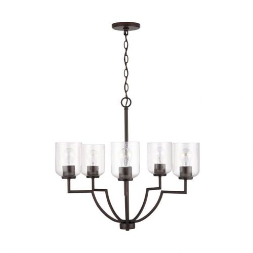 Capital Lighting 439351BZ500 Carter Mid Sized Chandelier - Bronze